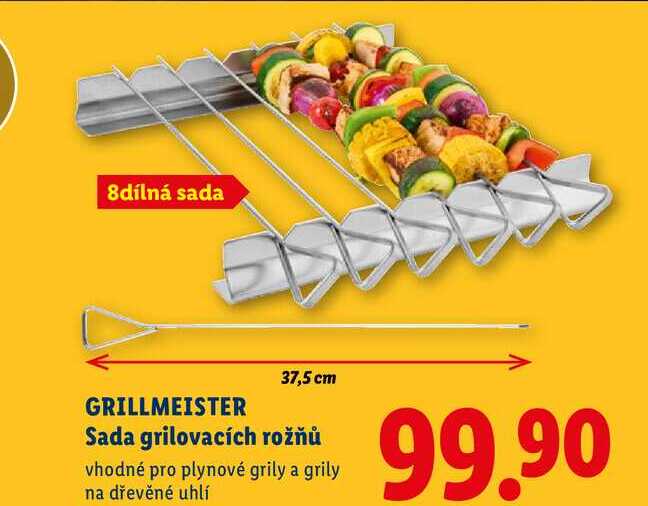 GRILLMEISTER Sada grilovacích rožňů 