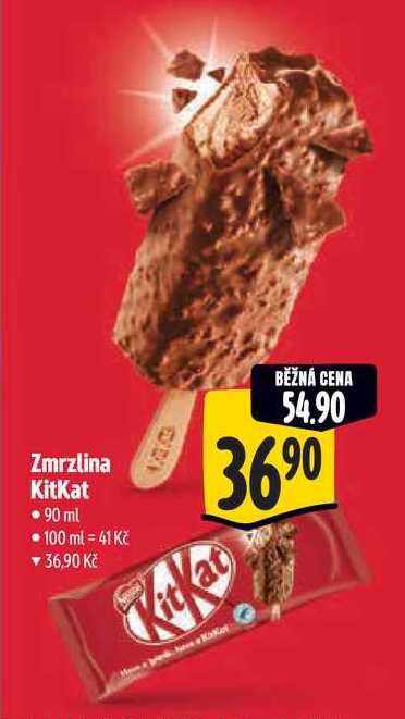 Zmrzlina KitKat, 90 ml •