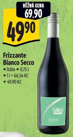 Frizzante Bianco Secco, 0,75 l