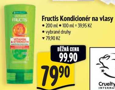 Fructis Kondicionér na vlasy, 200 ml