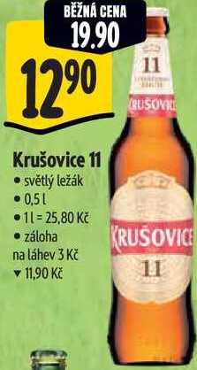 Krušovice 11, 0,5 l