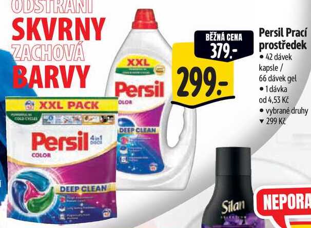 Persil Prací prostředek, 42 dávek kapsle/66 dávek gel