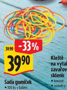 Sada gumiček, 100 ks