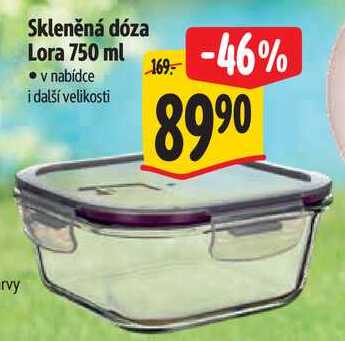 Skleněná dóza Lora 750 ml