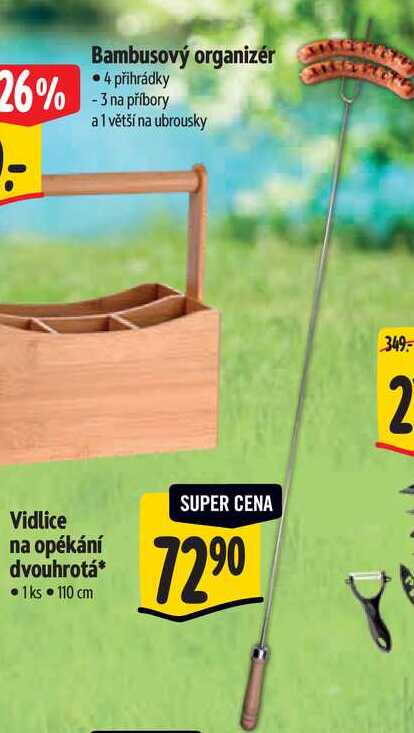 Vidlice na opékání dvouhrotá