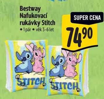 Bestway Nafukovací rukávky Stitch, 1 pár 