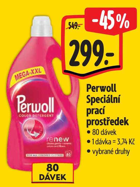 Perwoll Speciální prací prostředek, 80 dávek