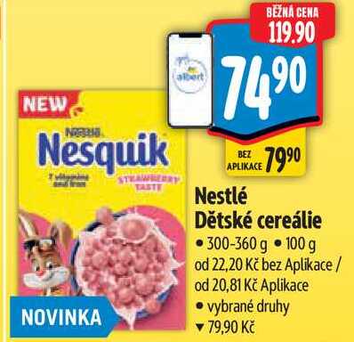 Nestlé Dětské cereálie, 300-360 g