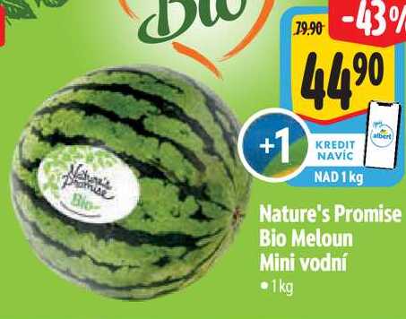 Nature's Promise Bio Meloun Mini vodní, 1kg