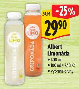 Albert Limonáda, 400 ml