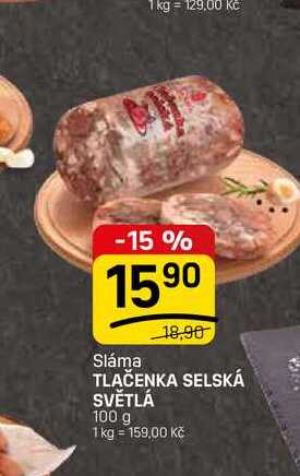 TLAČENKA SELSKÁ SVĚTLÁ 100 g 