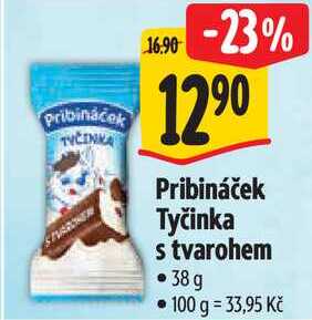 Pribináček Tyčinka s tvarohem, 38 g