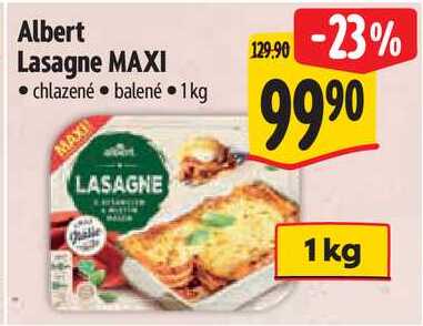 Albert Lasagne MAXI, chlazené 1kg