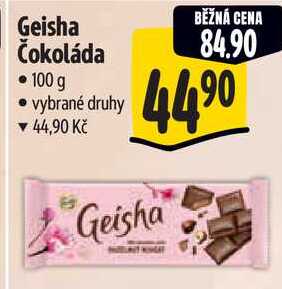Geisha Čokoláda, 100 g