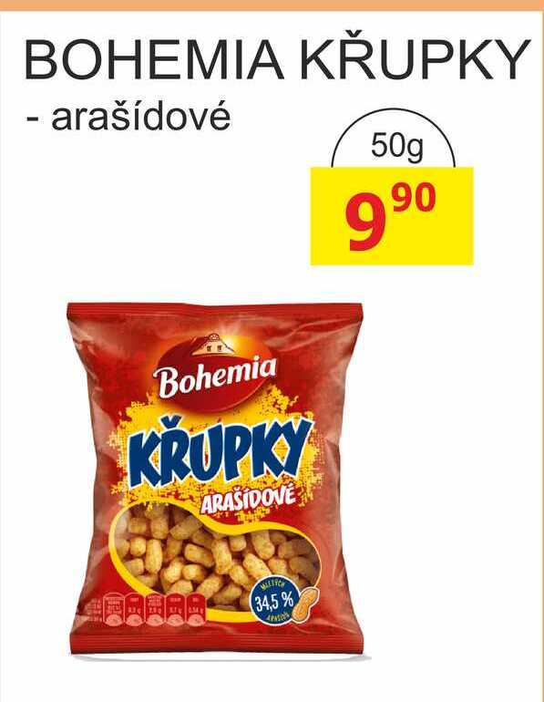 BOHEMIA KŘUPKY - arašídové 50g 