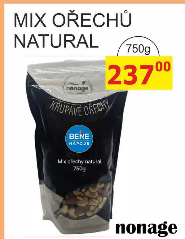 nonage MIX OŘECHŮ NATURAL 750g