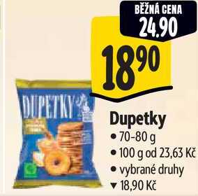 Dupetky, 70-80 g