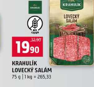 KRAHULÍK LOVECKÝ SALÁM 75 g