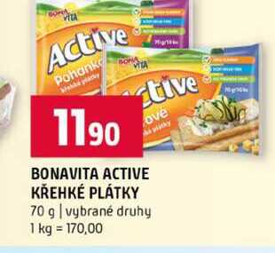 BONAVITA ACTIVE KŘEHKÉ PLÁTKY 70 g vybrané druhy