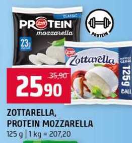 ZOTTARELLA PROTEIN MOZZARELLA 125 g