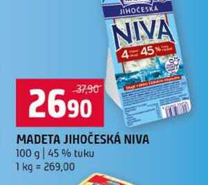 MADETA JIHOČESKÁ NIVA 100 g 45% tuku