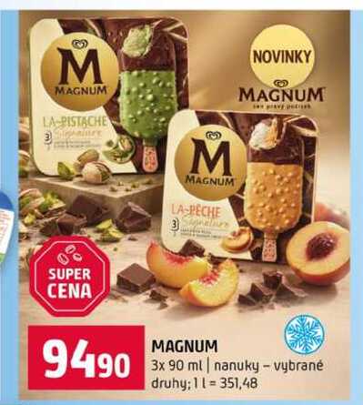 MAGNUM 3x 90 ml nanuky vybrané druhy