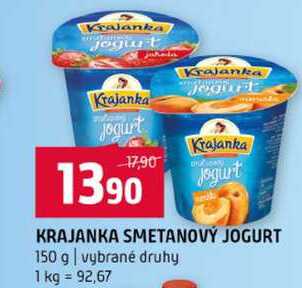 KRAJANKA SMETANOVÝ JOGURT 150 g vybrané druhy 