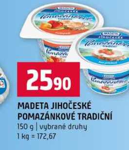 MADETA JIHOČESKÉ POMAZÁNKOVÉ TRADIČNÍ 150 g vybrané druhy 