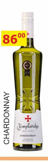 TEMPLÁŘSKÉ SKLEPY 0,75l CHARDONNAY 