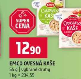 EMCO OVESNÁ KAŠE 55 g vybrané druhy 