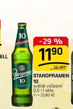 STAROPRAMEN 10 10 světlé výčepní 0,5l