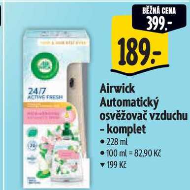 Airwick Automatický osvěžovač vzduchu - komplet, 228 ml