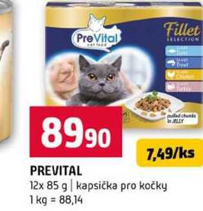 PREVITAL 12x 85 g kapsička pro kočky