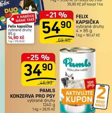 PAMLS KONZERVA PRO PSY vybrané druhy 1240 g