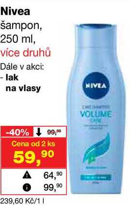 Nivea šampon, 250 ml