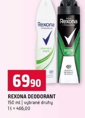 REXONA DEODORANT 150 ml vybrané druhy