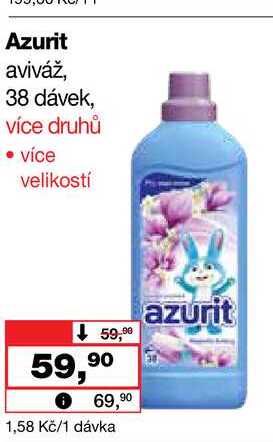 Azurit aviváž, 38 dávek