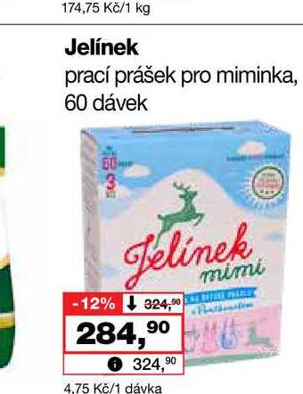Jelínek prací prášek pro miminka, 60 dávek