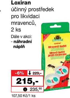 Loxiran účinný prostředek pro likvidaci mravenců, 2 ks