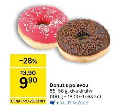 Donut s polevou, 55-56 g 