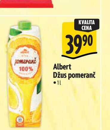 Albert Džus pomeranč 1 l