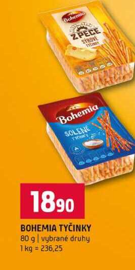 BOHEMIA TYČINKY 80 g vybrané druhy