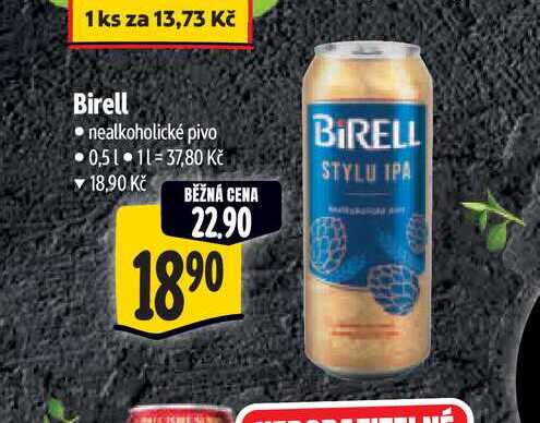   Birell  nealkoholické pivo 0,5 l