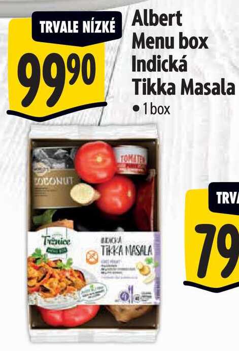 Albert Menu box Indická Tikka Masala, 1 box