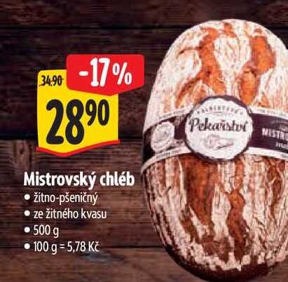  Mistrovský chléb  500 g