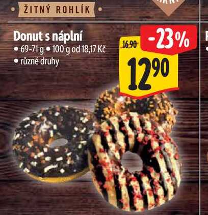   Donut s náplní 69-71 g 