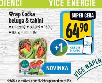 Wrap Čočka beluga & tahini  180 g