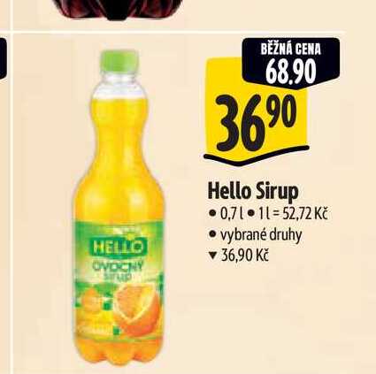   Hello Sirup  0,7 l