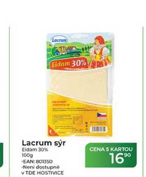 Lacrum sýr Eidam 30% 100g