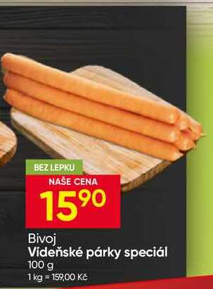 Bivoj Vídeňské párky speciál 100 g